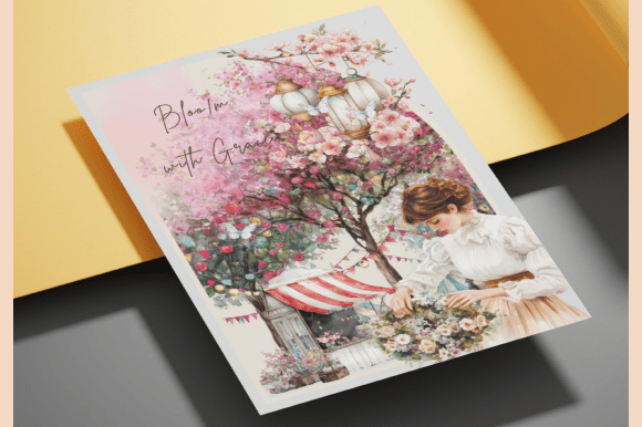 Bloom with Grace Floral Card: Elevating Design with Soft Aesthetics