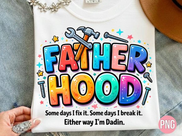 Celebrating Modern Fatherhood with a Funny Dad Tools Quote PNG