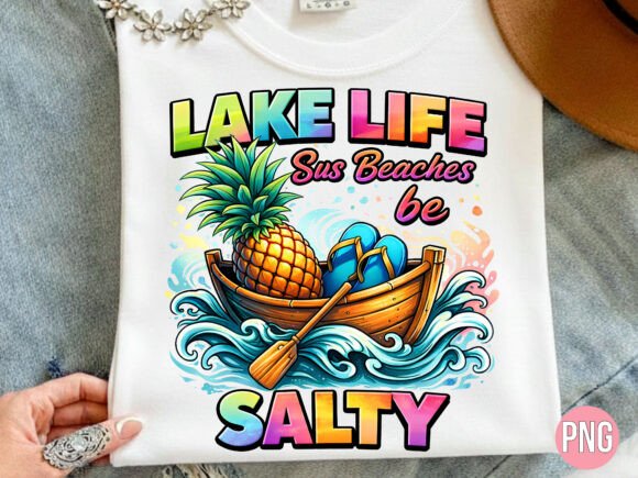 Lake Life Salty Pineapple Tropical PNG Guide