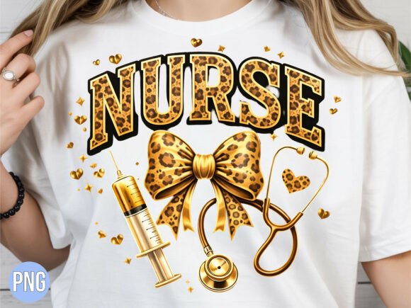 Nursing Nurse Life Leopard Bow Design