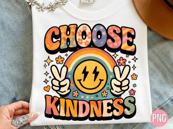 Retro Choose Kindness Smiley Face PNG: Elevating Modern Creative Projects with Nostalgic Design