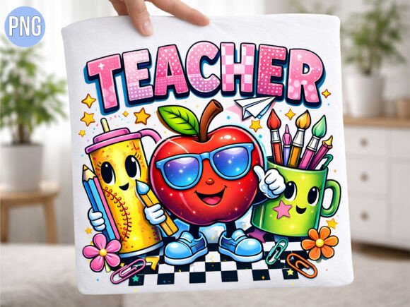 Teacher Life School Supplies Apple PNG: A Versatile Digital Asset for Creators and Educators