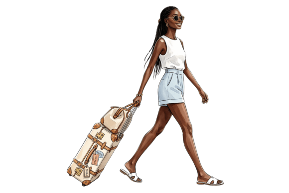 Traveller Girl Png Travel Png File: Elevating Modern DIY and Small Business Design