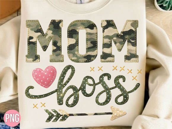 Unlocking Creativity with the Mom Boss Camo Heart Arrow T-shirt PNG