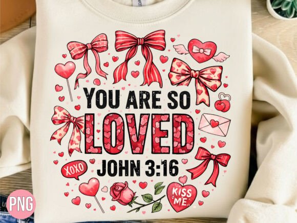 You Are so Loved Valentine Heart PNG: Elevate Your Creative Projects with High-Quality Digital Design